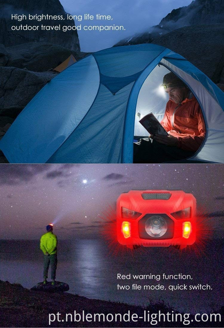 Powerful LED sensor headlamp